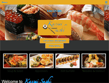 Tablet Screenshot of kassaisushi.com